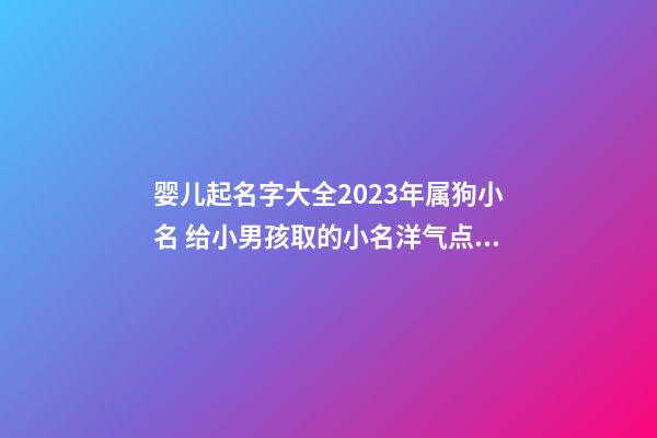 婴儿起名字大全2023年属狗小名 给小男孩取的小名洋气点的属狗